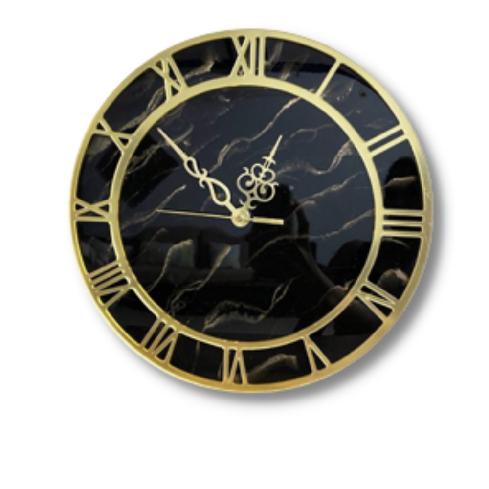 
                  
                    Black Resin Wall Clock - Kreate- Wall Decor
                  
                