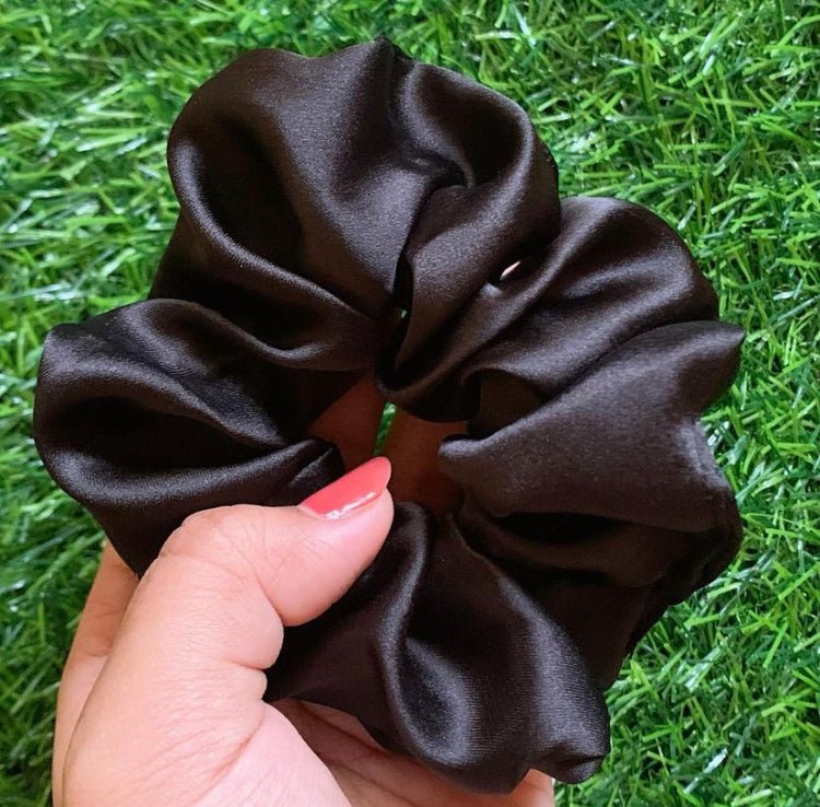 
                  
                    Black Satin Scrunchies - Kreate- Scrunchies
                  
                