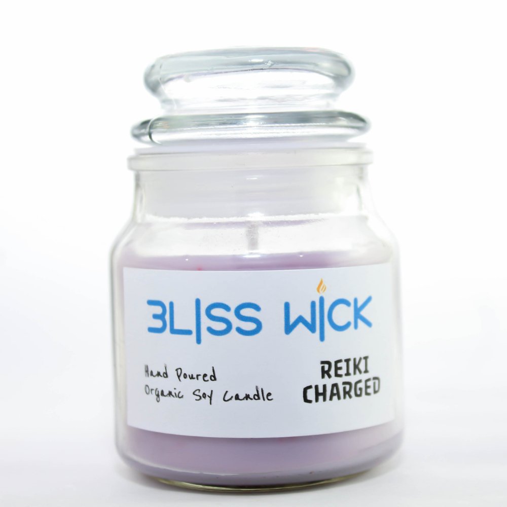 
                  
                    BlisWick Scented Reiki Charged candle and bracelet combo (Amethyst) - Kreate- Candles & Holders
                  
                