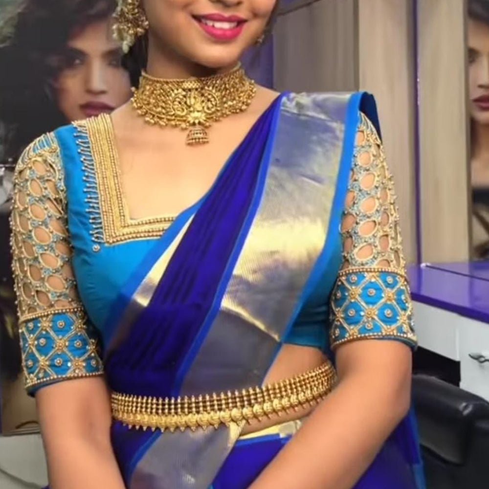 
                  
                    Blue Bridal Lehengha - Kreate- Lehenga
                  
                