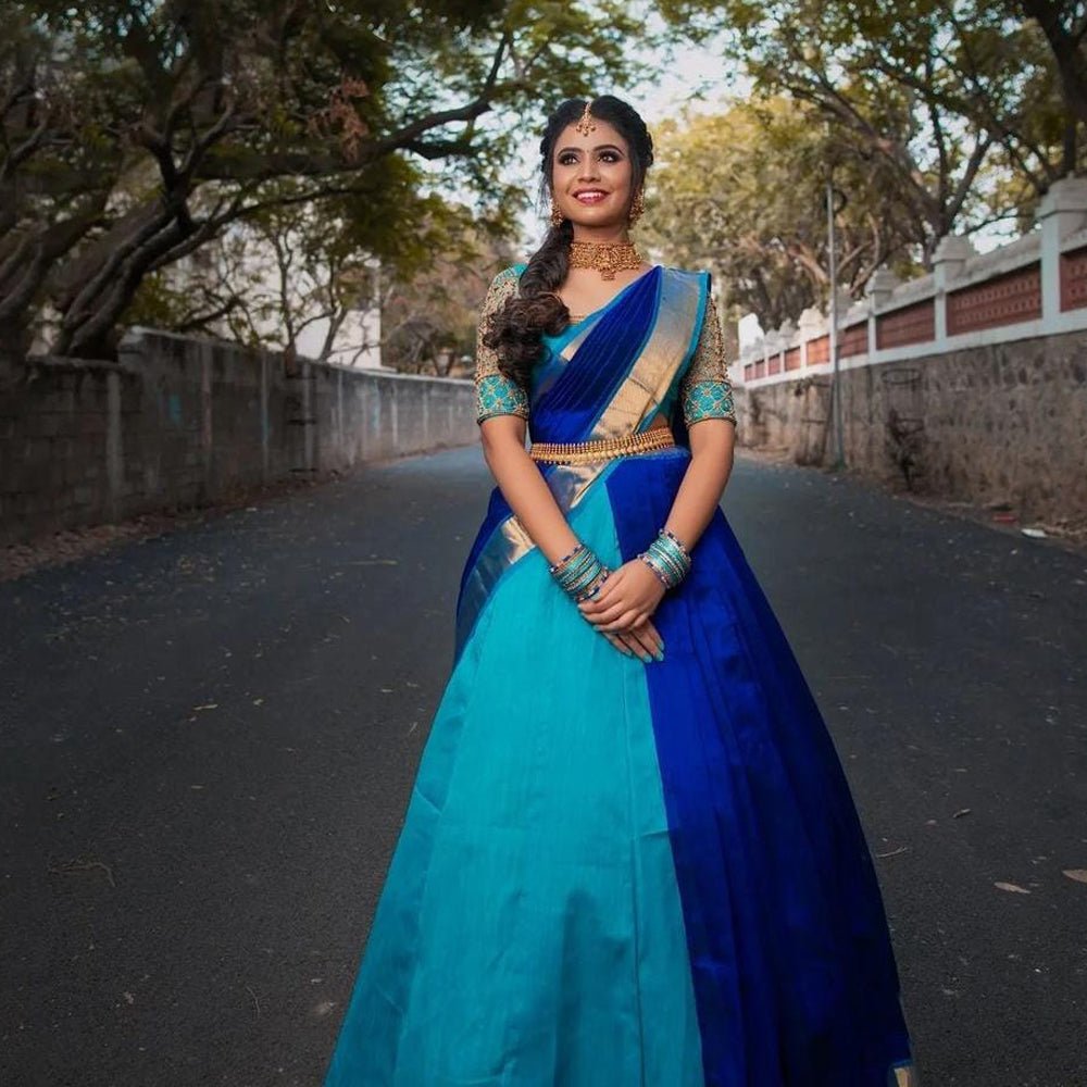 Blue Bridal Lehengha - Kreate- Lehenga