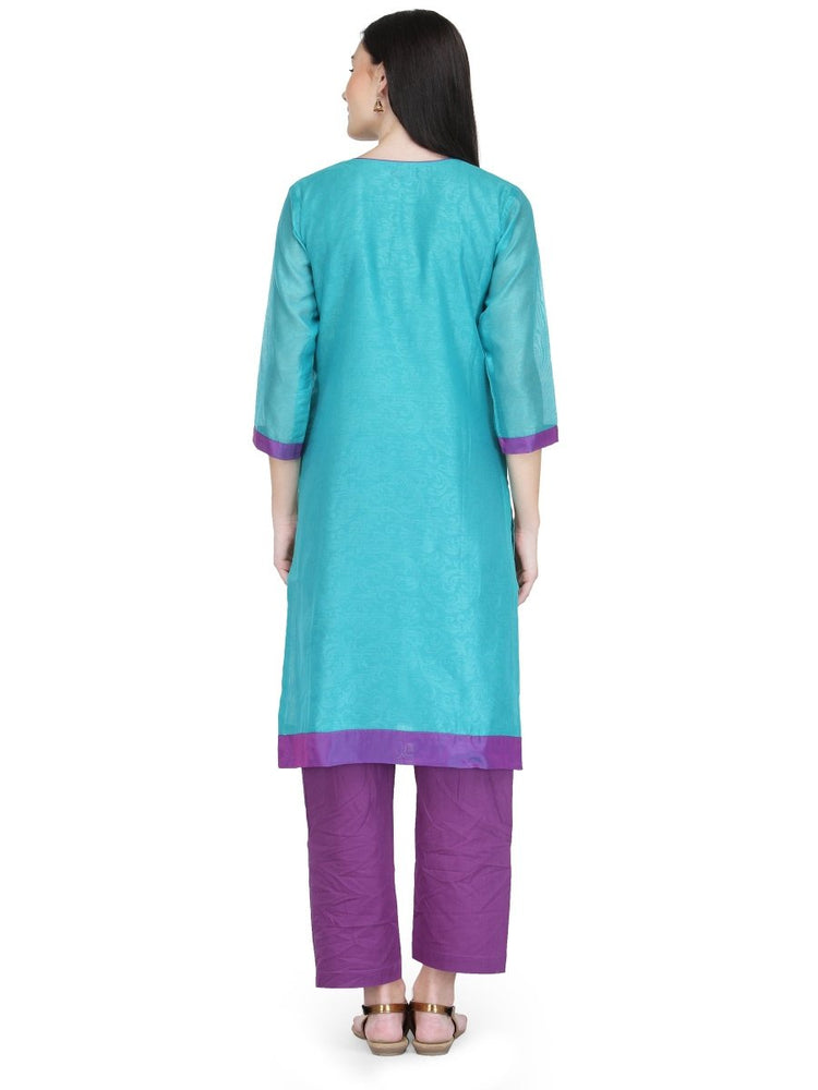 
                  
                    Blue Gota Embroidery Kurta - Kreate- Kurtis & Salwar Suits
                  
                