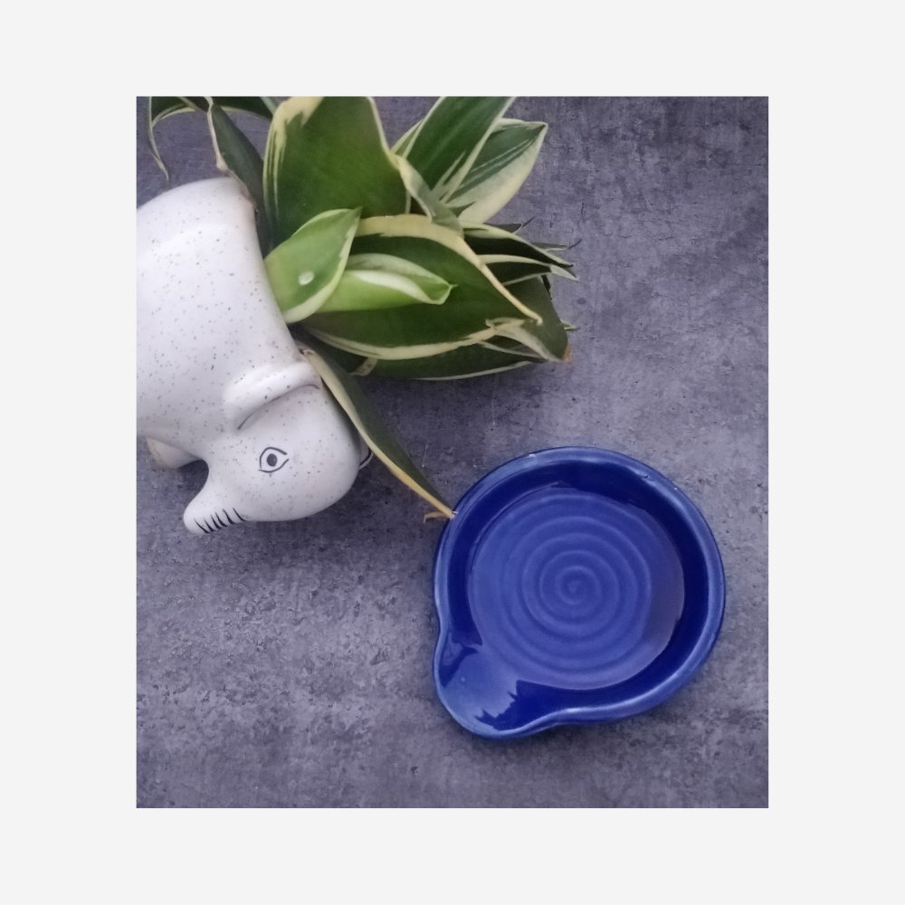 Blue Grey Spoon Rest - Kreate- Cutlery