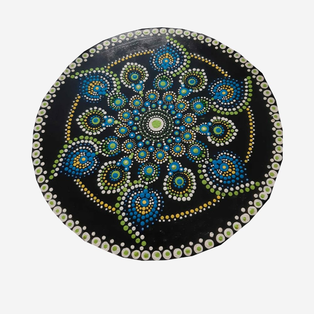 Blue Mandala Dotted Art - Kreate- Wall Decor