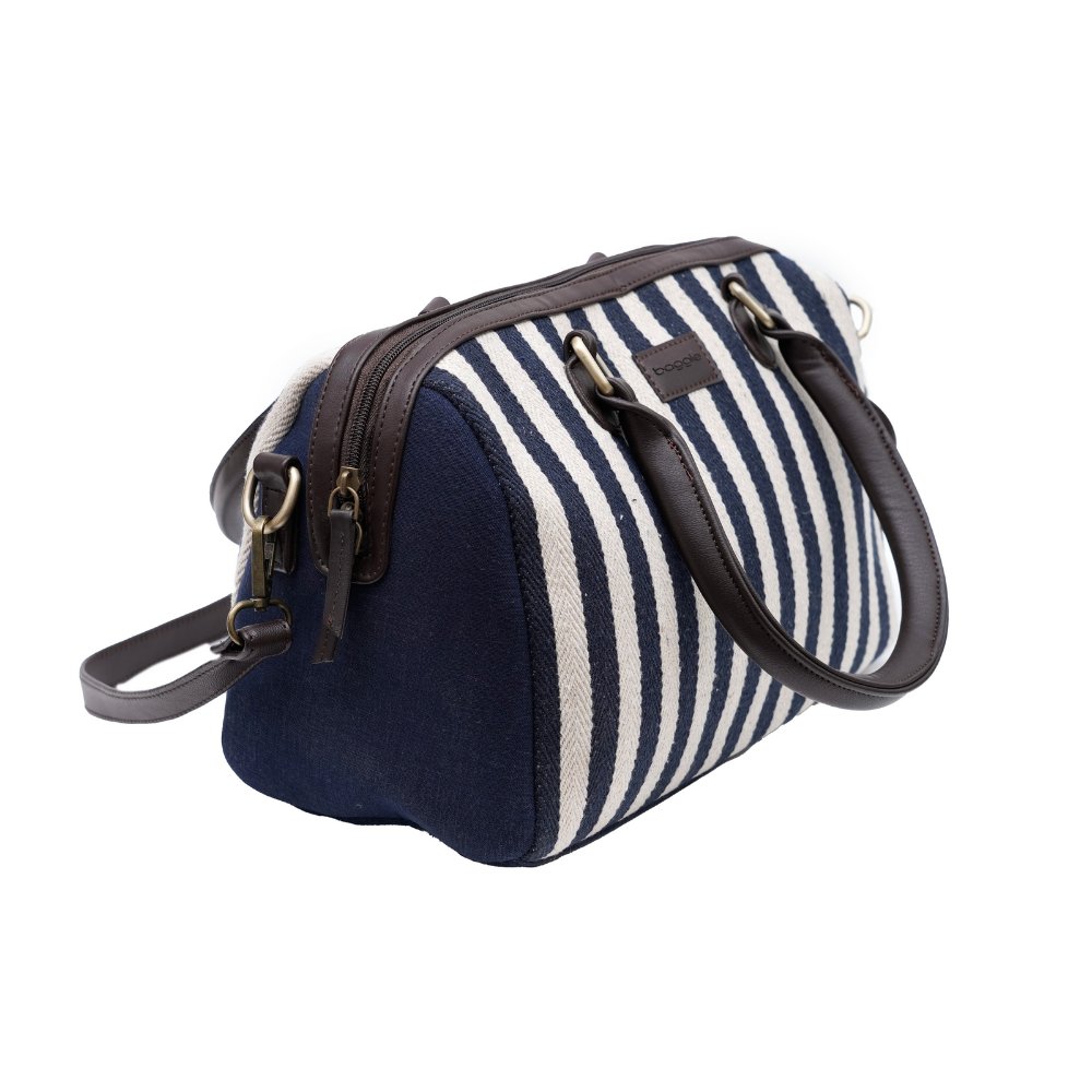 
                  
                    Blue N White Streak - Duffle Bag - Kreate- Bags
                  
                