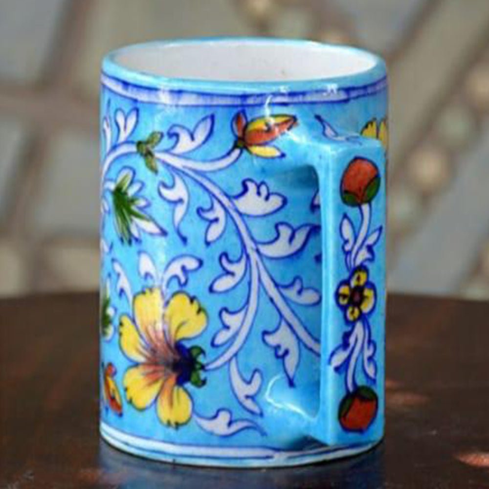 
                  
                    Blue Pottery Coffee Mug - Kreate- Cups & Mugs
                  
                