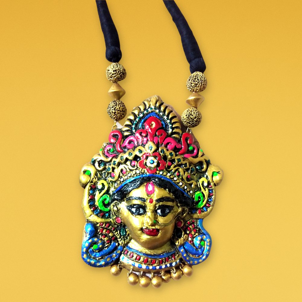 Blue Terracotta Jewellery Set - Kreate- Jewellery Sets