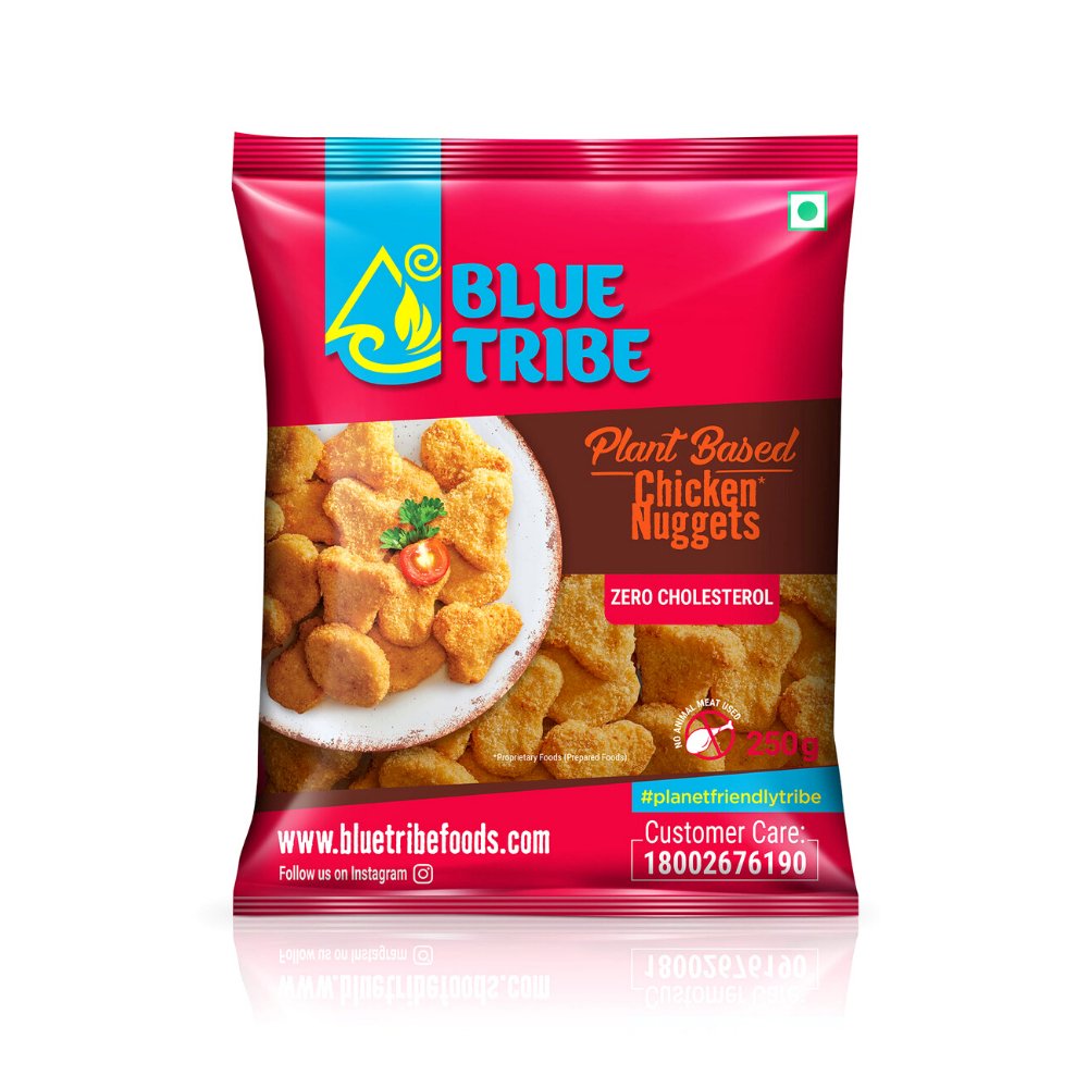 Blue Tribe Plant-Based Chicken Nuggets (250g) - Kreate- Ready To Eat