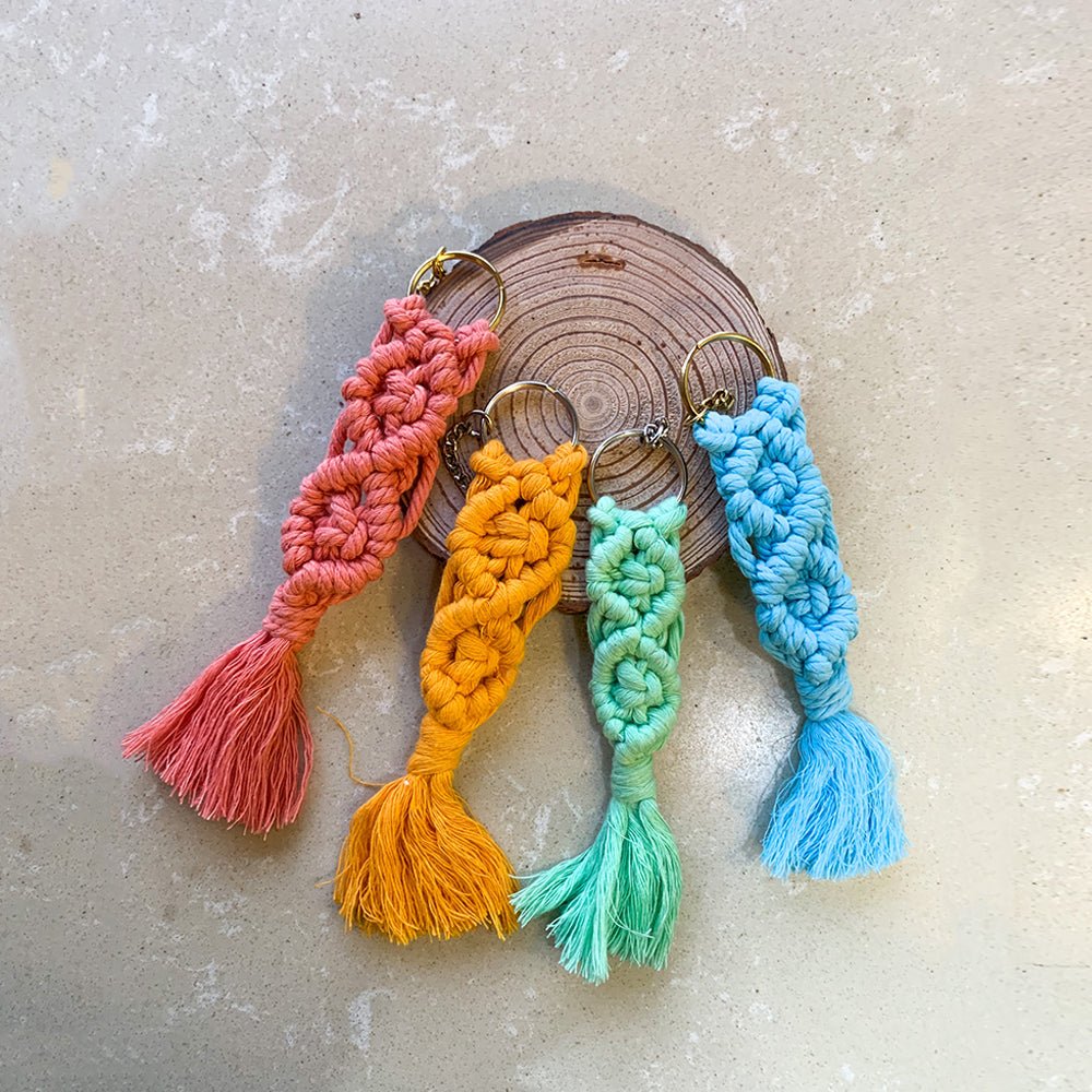 Boho Macrame Keychain Braided - Kreate- Keychains