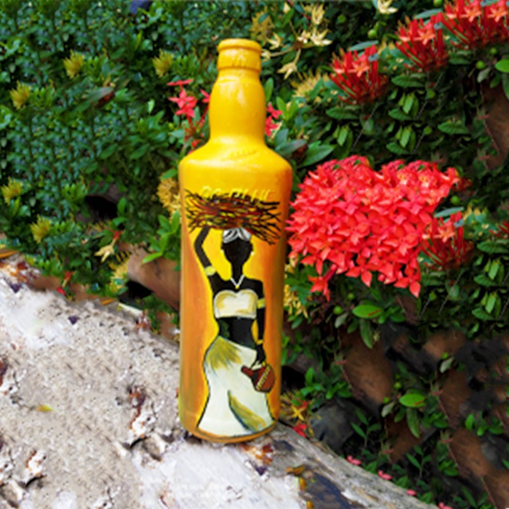 Bottle Art Painting - Kreate- Table Decor