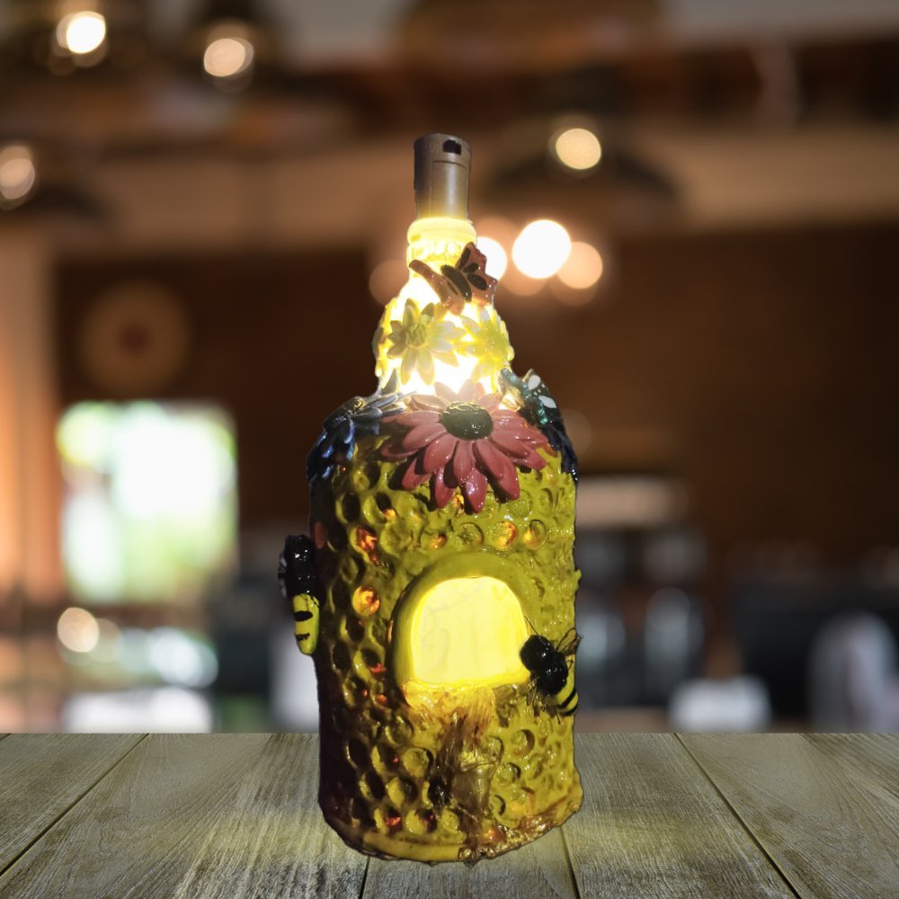 Bottle Lamp - Kreate- Table Decor