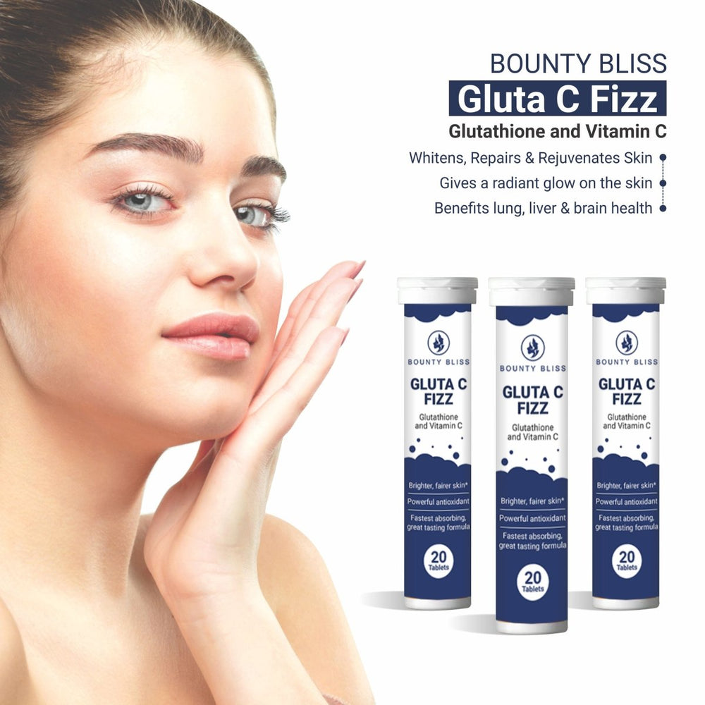 
                  
                    Bounty Bliss Gluta C Fizz Glutathione Vitamin C Effervescent Tablets - Kreate- Skincare
                  
                