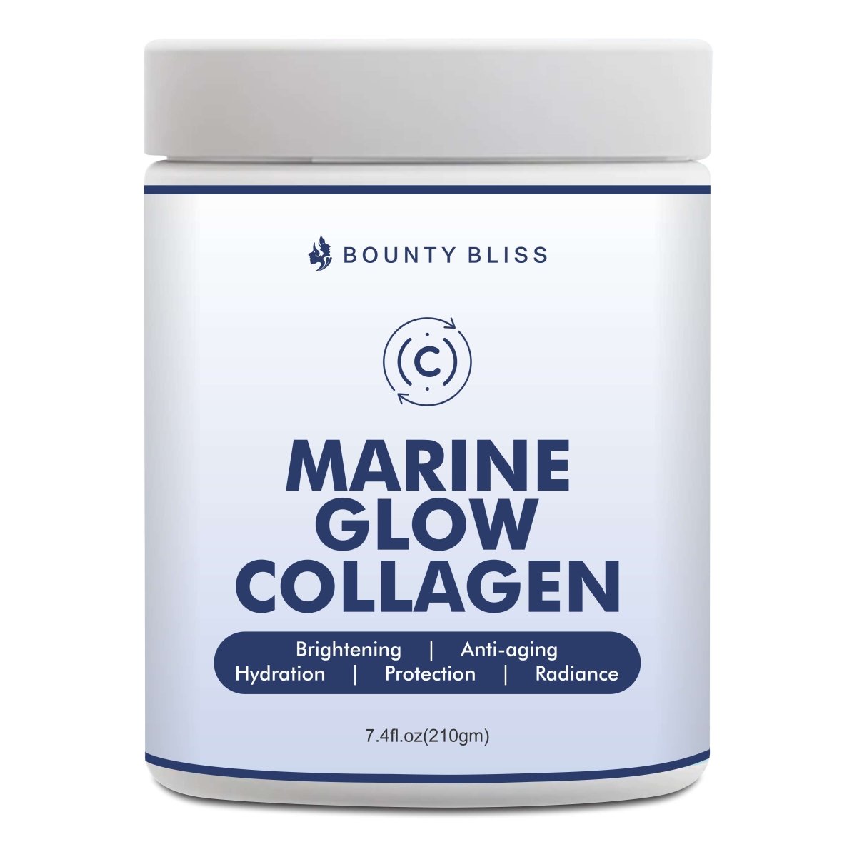 Bounty Bliss Marine Glow Collagen Peptides Powder - Kreate- Body and Face Care