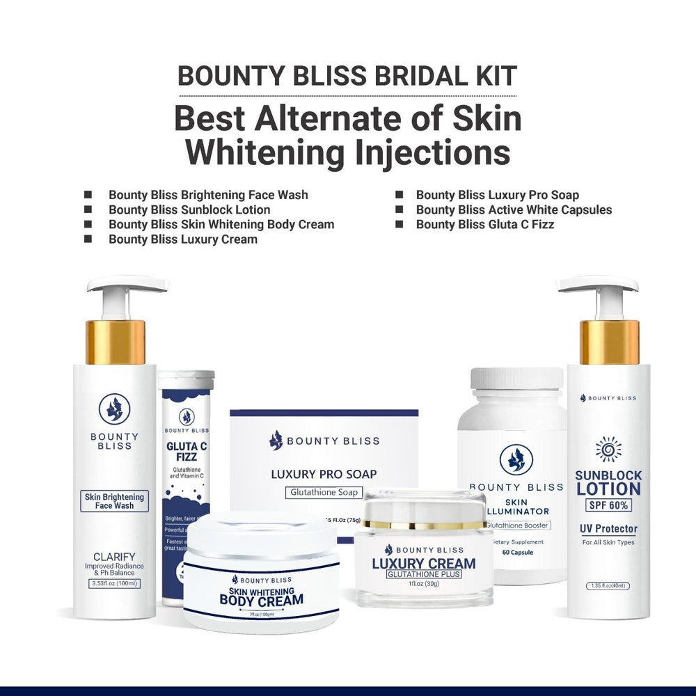 
                  
                    Bounty Bliss Skin Whitening Bridal Kit - Kreate- Face
                  
                