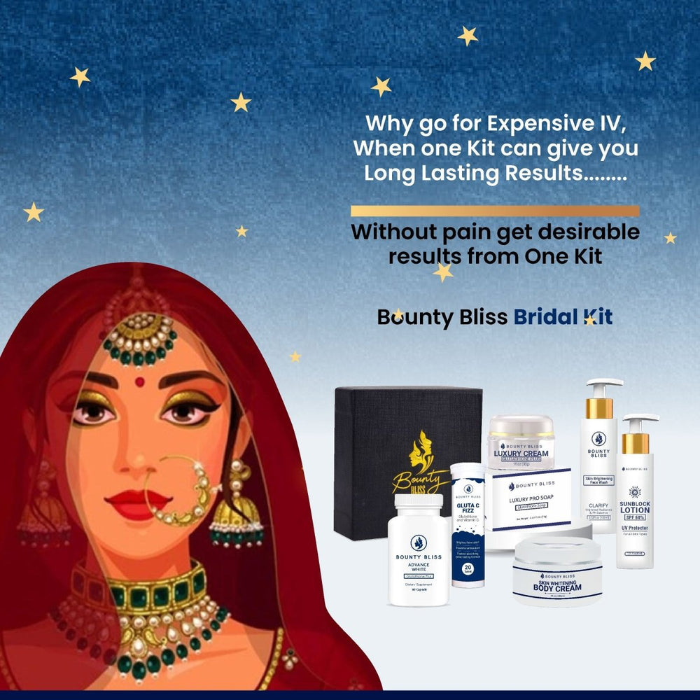 
                  
                    Bounty Bliss Skin Whitening Bridal Kit - Kreate- Face
                  
                