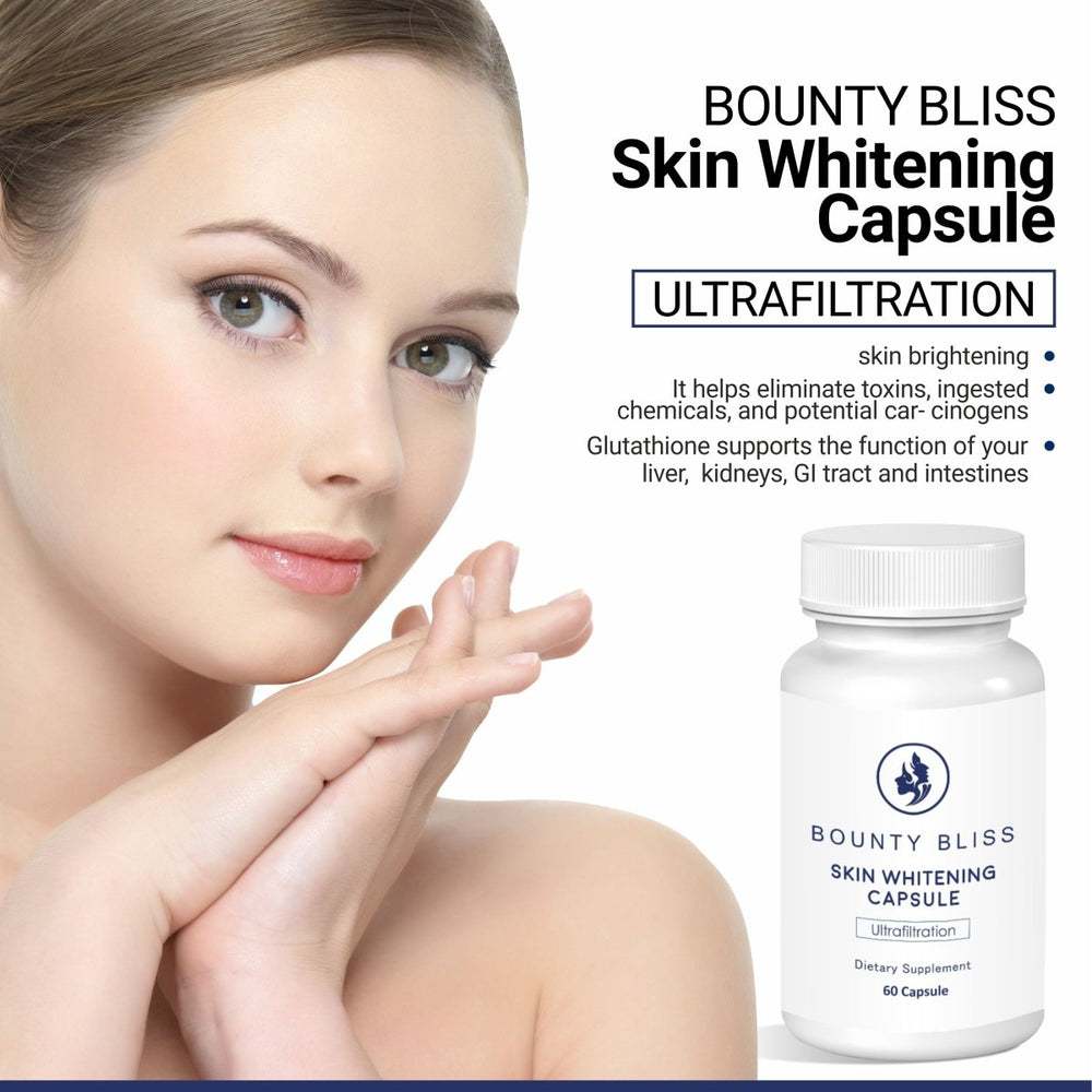 
                  
                    Bounty Bliss Ultrafiltration Skin Whitening 60 Capsules - Kreate- Skincare
                  
                