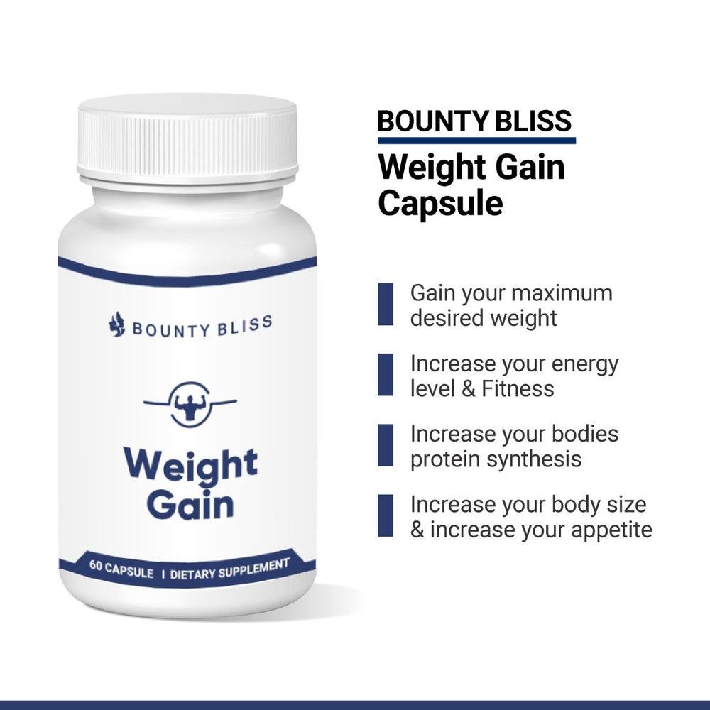 
                  
                    Bounty Bliss Weight Gain 60 Capsules - Kreate- Weight Management
                  
                