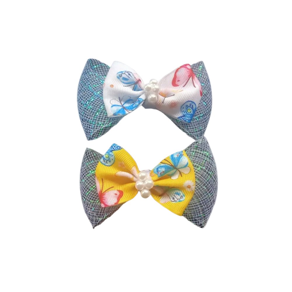 Bow Hair Clips (Set of 2) - Kreate- Clips