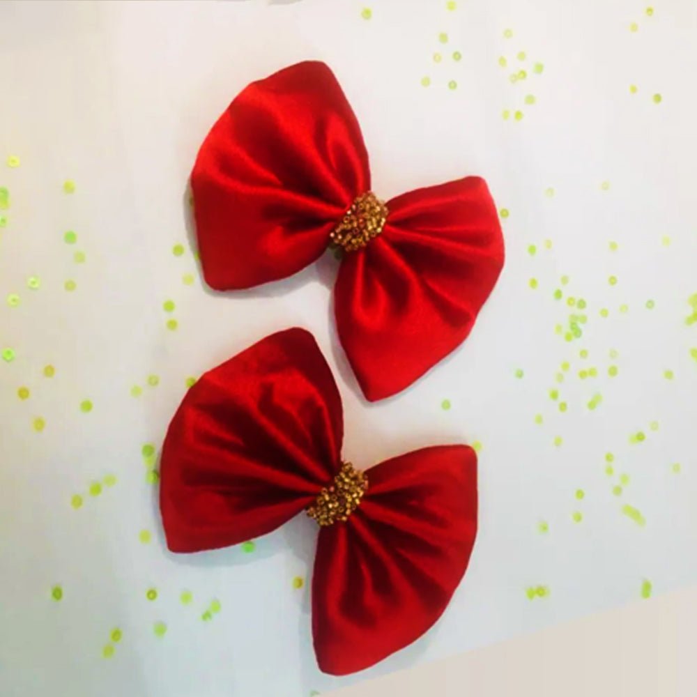 Bow Hair Clips (Set of 2) - Kreate- Clips