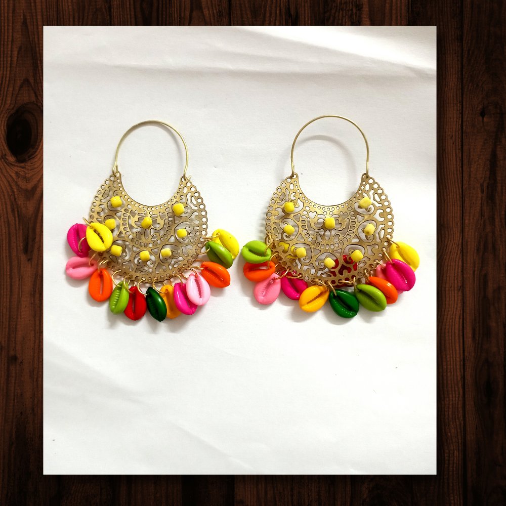 Brass Earrings - Kreate- Earrings