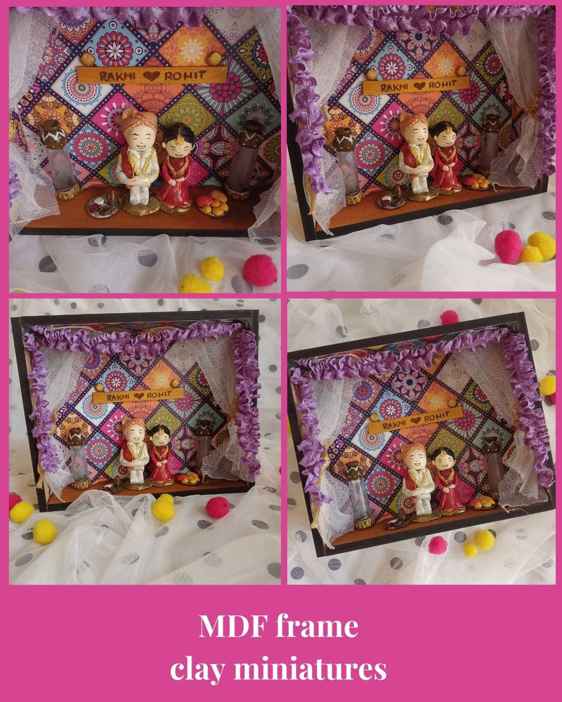 
                  
                    Rainvas Indian Bride and Groom Customized Wedding Miniature
                  
                