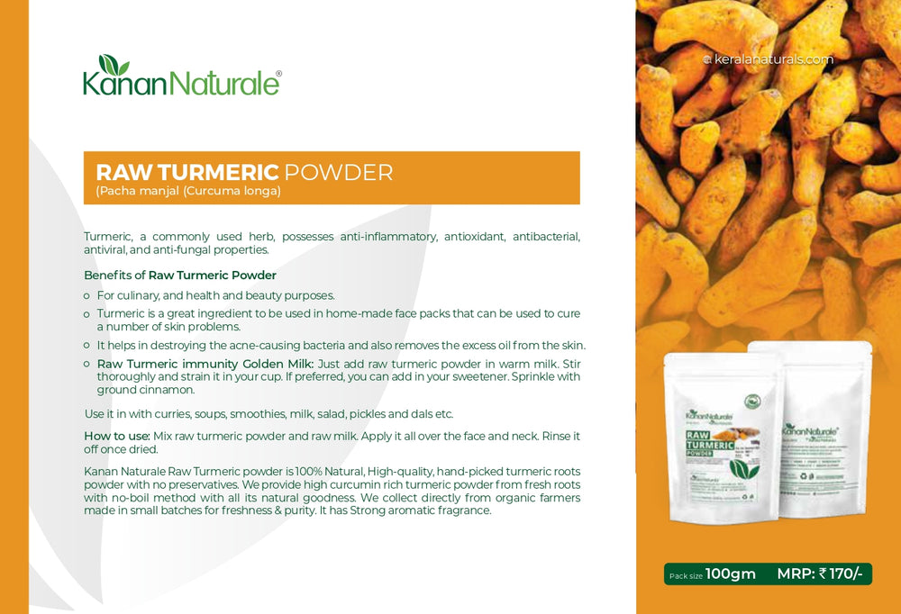 
                  
                    Raw Turmeric Powder - 100 gm
                  
                