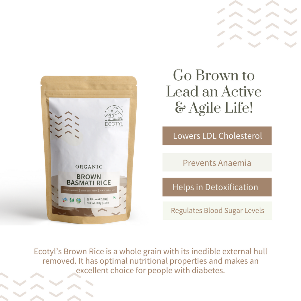 
                  
                    Ecotyl Organic Brown Basmati Rice (500g)
                  
                