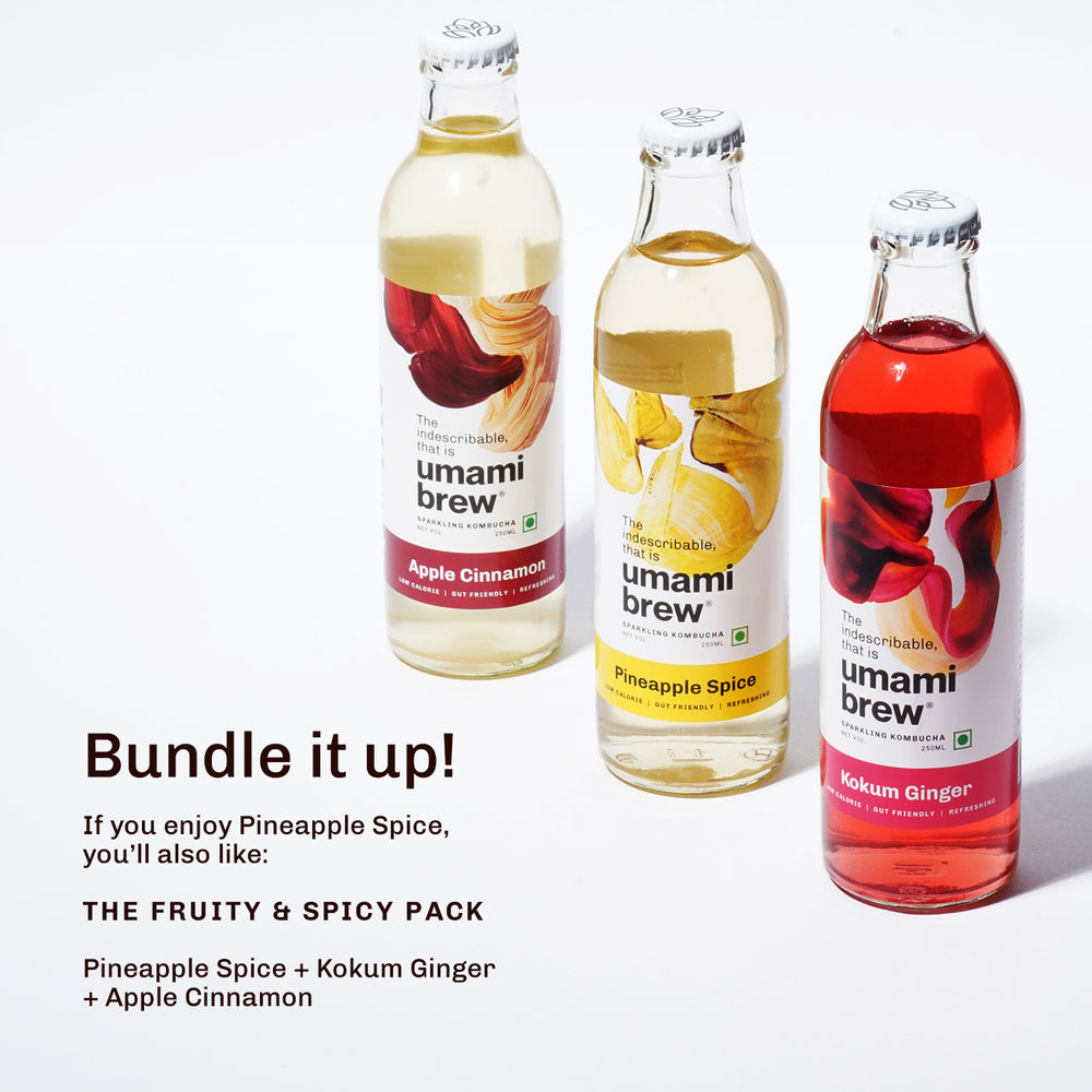
                  
                    Umami Brew Sparkling Kombucha - Pineapple Spice Pack of 6 (6X250ml)
                  
                