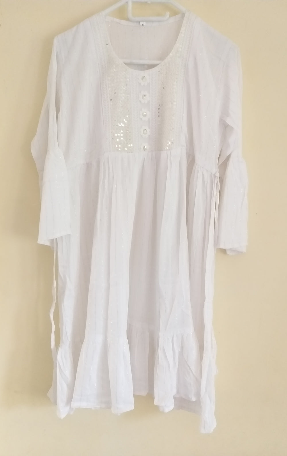 WOMEN WHITE KURTI -1