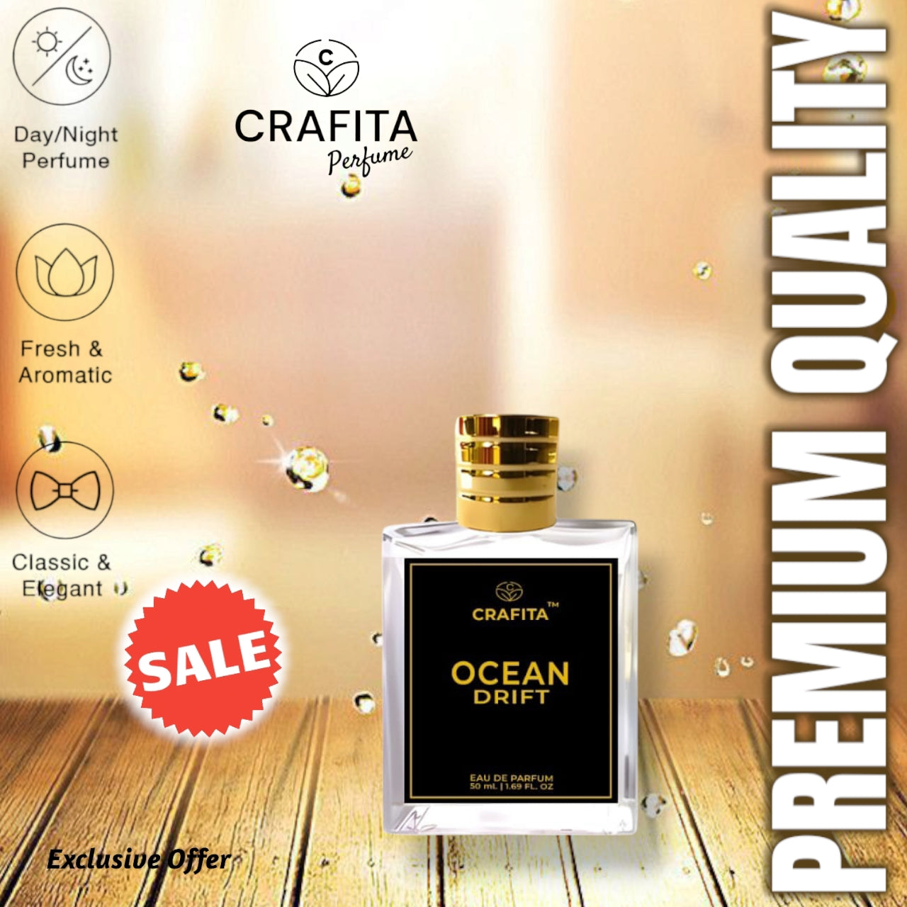 
                  
                    Ocean Drift Perfume | Fresh and Exhilarating Scent | Long-Lasting Fragrance 50 mL -Men & Women
                  
                