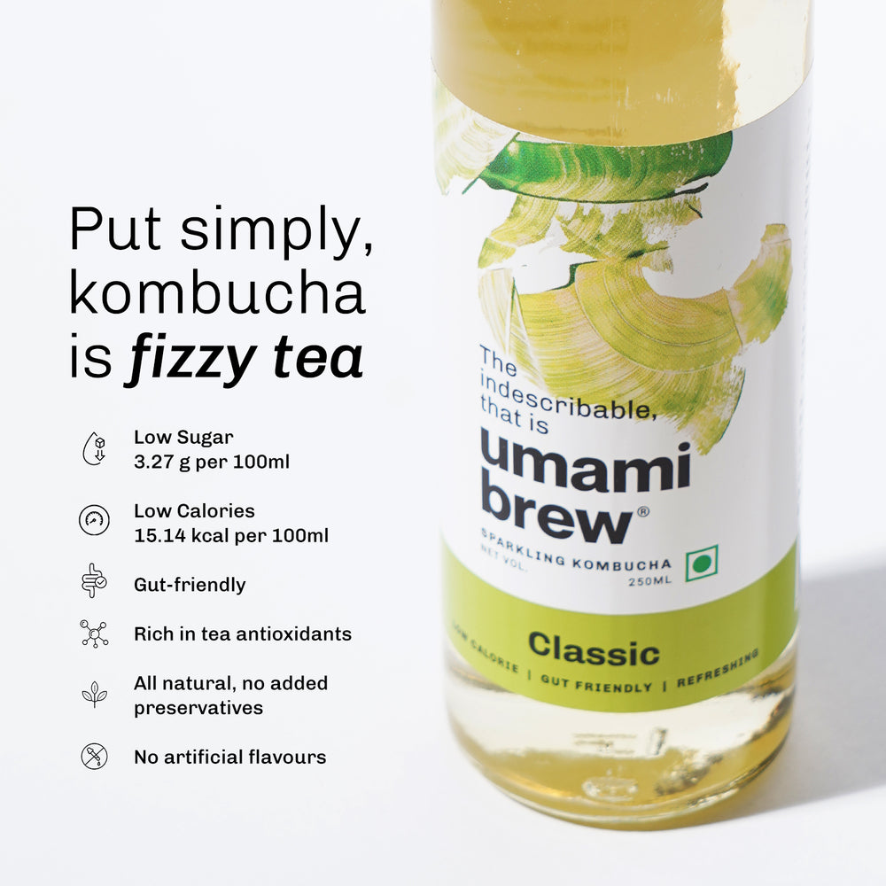 
                  
                    Umami Brew Sparkling Kombucha - Classic Pack of 6 (6X250ml)
                  
                