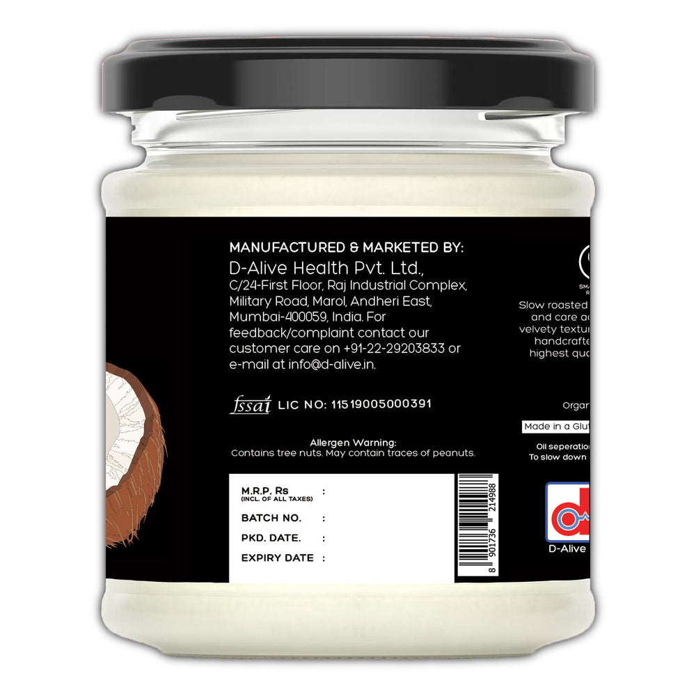 
                  
                    Organic Coconut Butter (Unsweetened) (180g)
                  
                