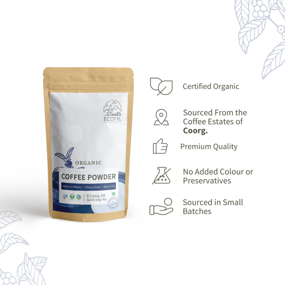 
                  
                    Ecotyl Organic Black Coffee Powder (pouch) (100g)
                  
                