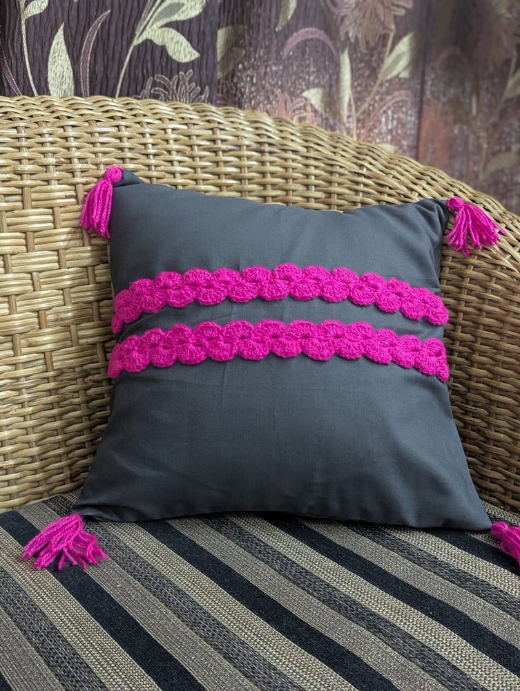 
                  
                    Cushion Cover: Magenta Ribbons
                  
                