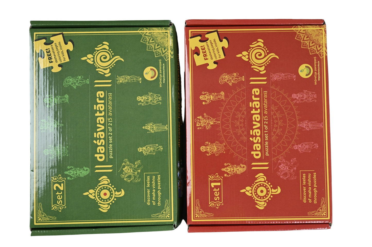 
                  
                    Roll the dice Dashavatara Jigsaw Puzzle Set 1 & 2 | 240-Piece Puzzle of The 10 Avatars of Maha Vishnu | Educational & Cultural Puzzle for Kids & Adults | Learn Indian Mythology Through Puzzles
                  
                