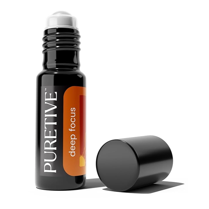 
                  
                    PURETIVE | Deep Focus Plant Therapy Roll On | Productivity Boosting Roll on | 100% Therapeutic Essential Oil Roll On (10ML) |Perfect Blend for Enhancing Focus | Elevates Mood & Energies |
                  
                