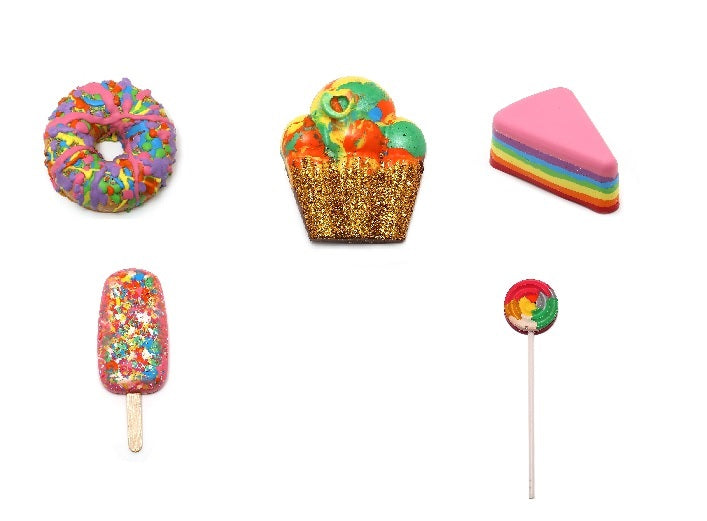 
                  
                    Handmade Non-toxic Jumbo Dessert Crayon Shaped Crayons Set of 5
                  
                