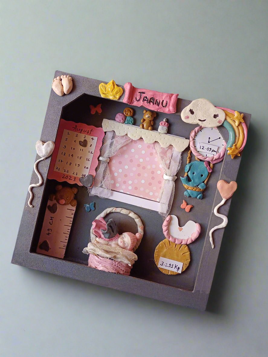 Custom Miniature Baby Frame for Baby Girls and Boys