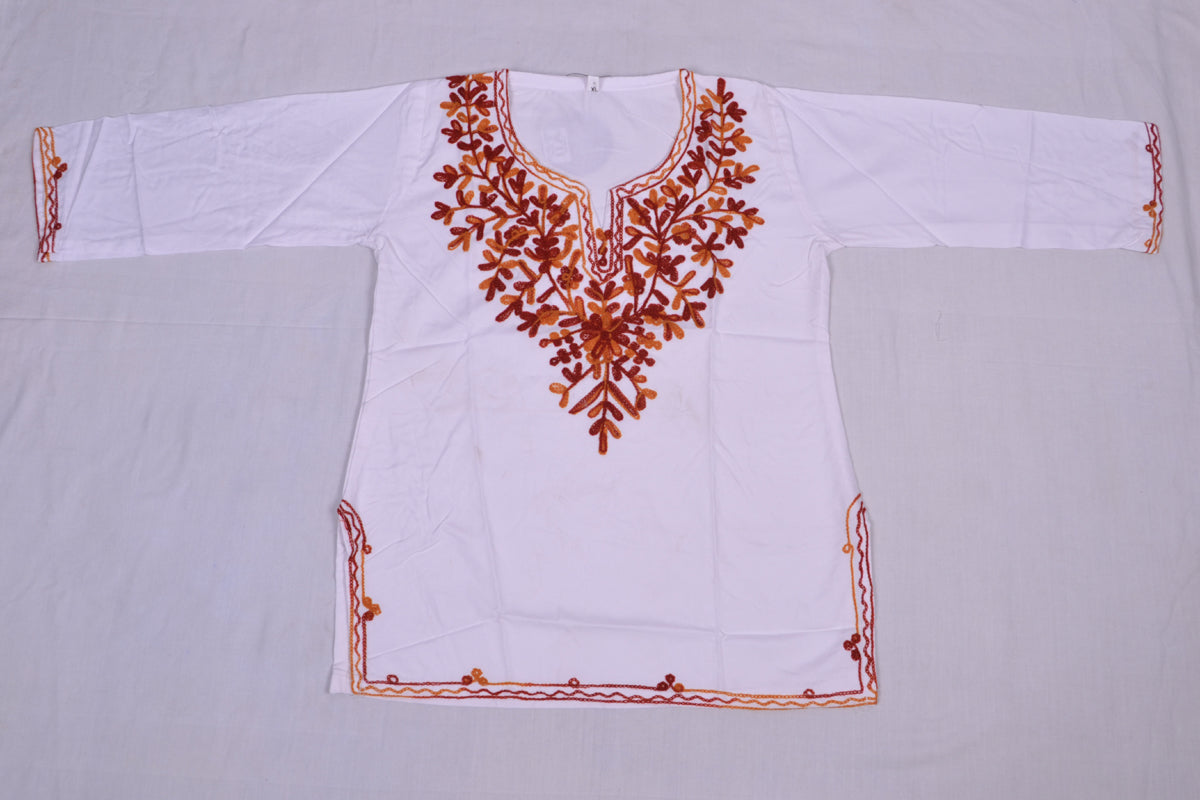 
                  
                    women embroidered straight kurta
                  
                