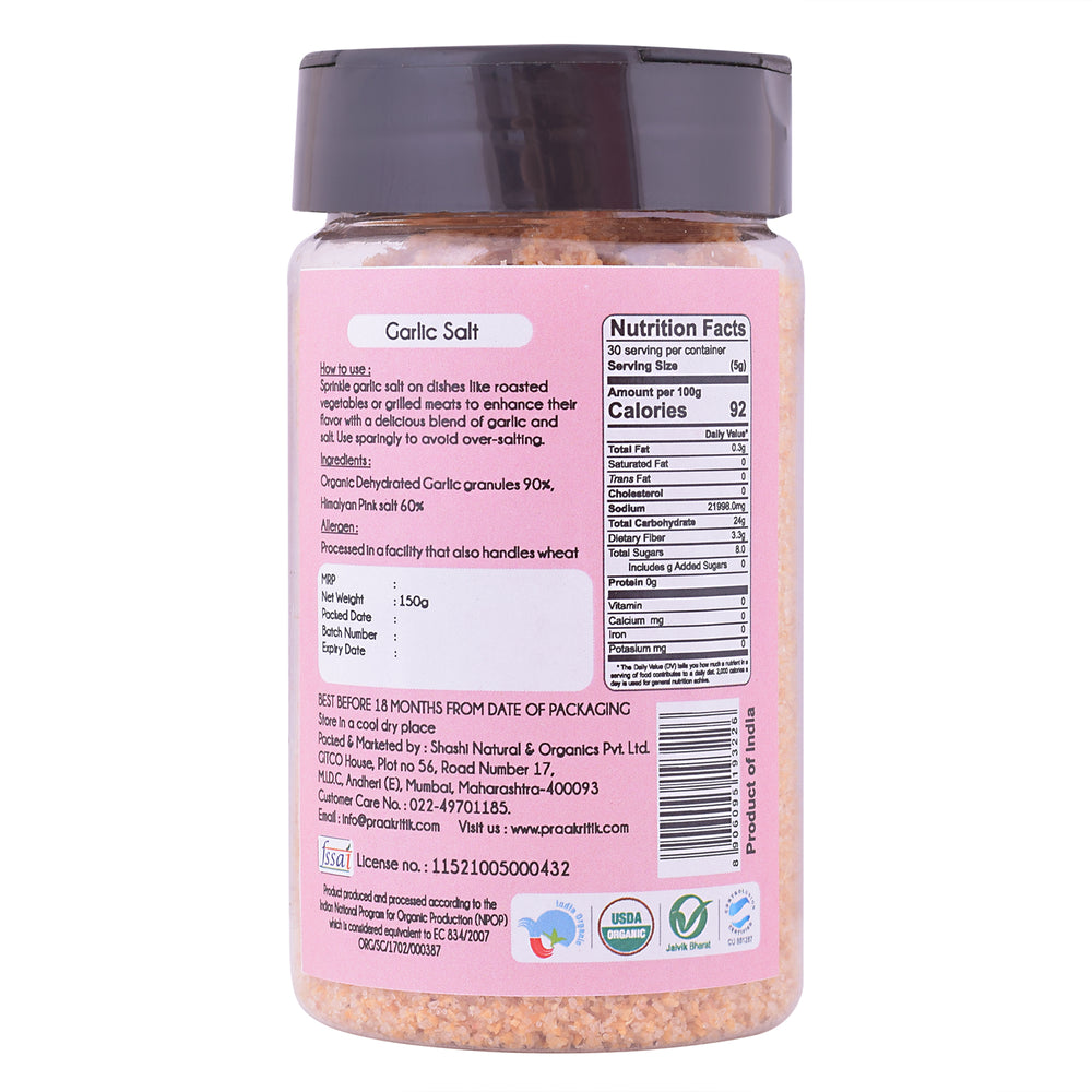 
                  
                    Praakritik Natural Garlic Salt-100 G
                  
                