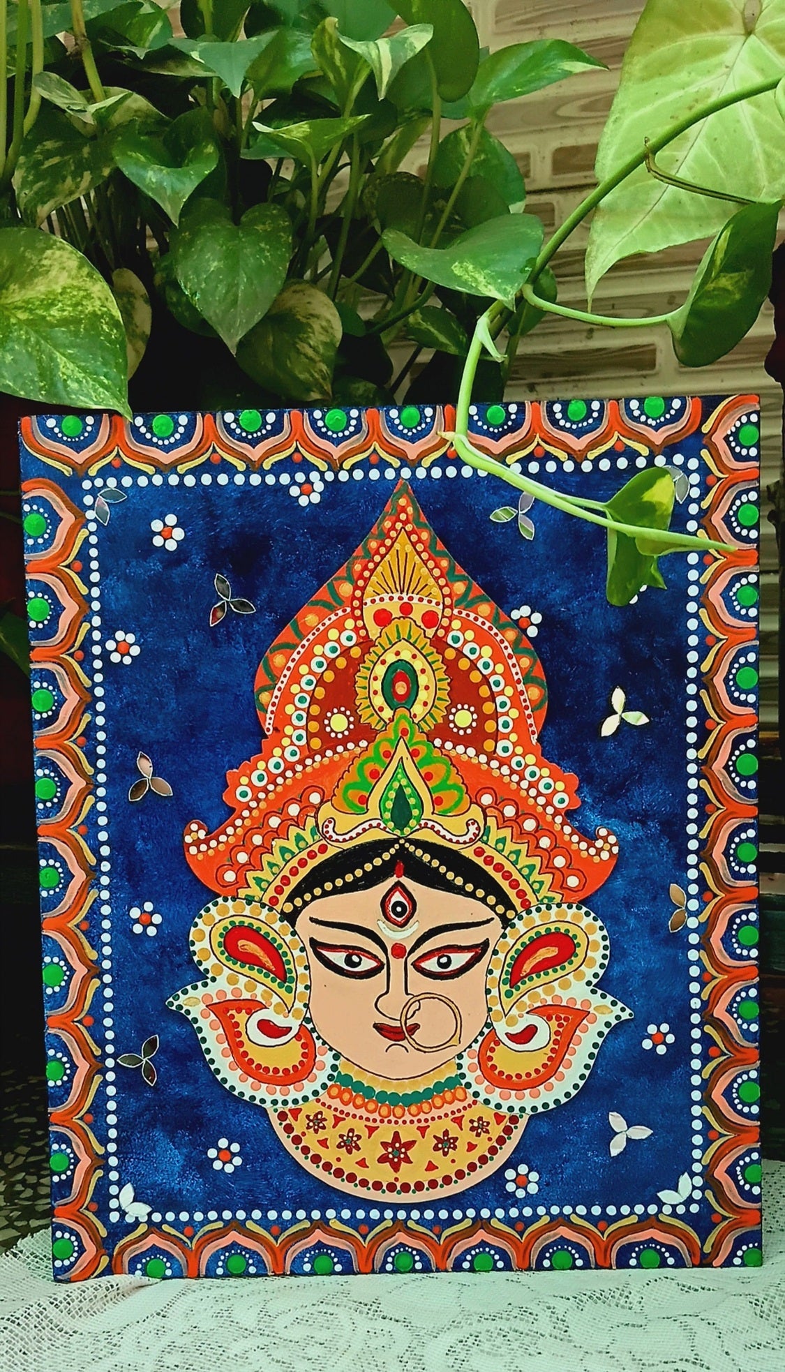 
                  
                    Durga Mandala Wall Hanging
                  
                