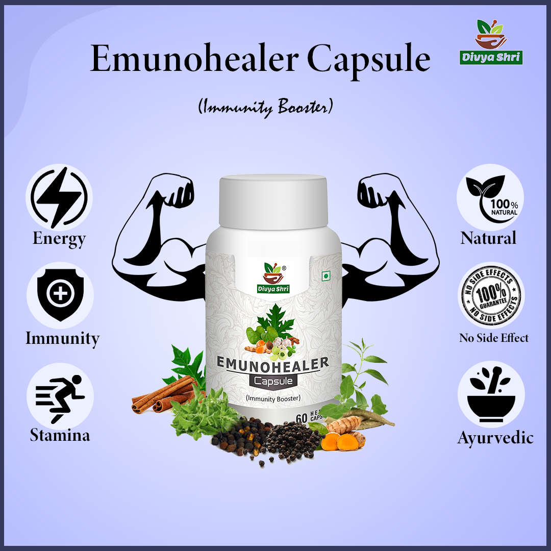 
                  
                    Emunohealer Capsule Ayurvedic Organic Immunity Booster-60 Capsules
                  
                