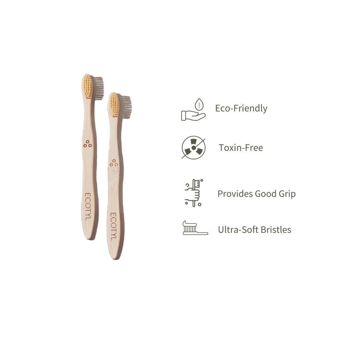 
                  
                    "Ecotyl Bamboo Tooth Brush (Set of 2) - Kreate- Dental Care
                  
                