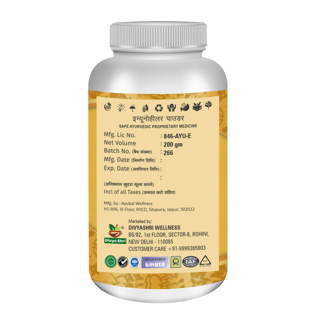 
                  
                    Emunohealer Powder 200gm | Ayurvedic Immunity Booster For Cold And Cough With Blend Of 12 Natural Herbs
                  
                