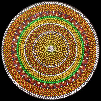 'Endless - Circles of Life' - Mandala Painting - Kreate- Painting