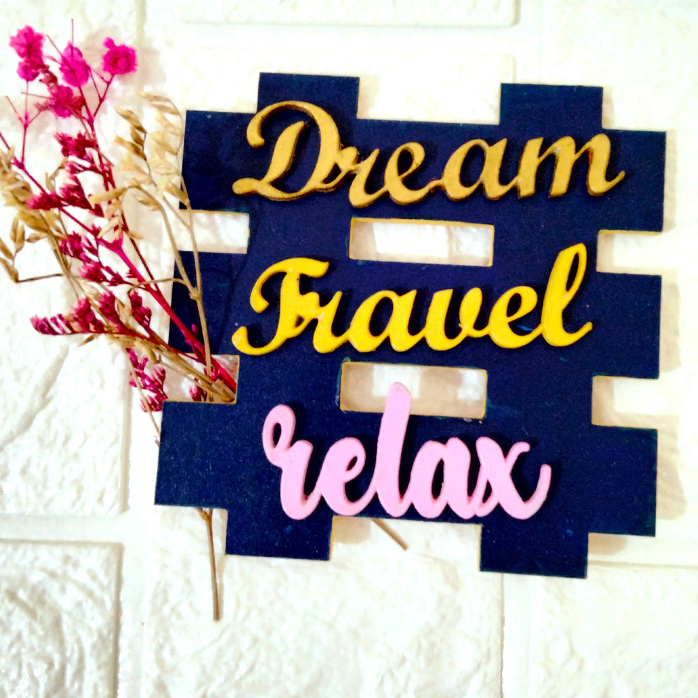 Dream Travel Relax Fridge Magnet