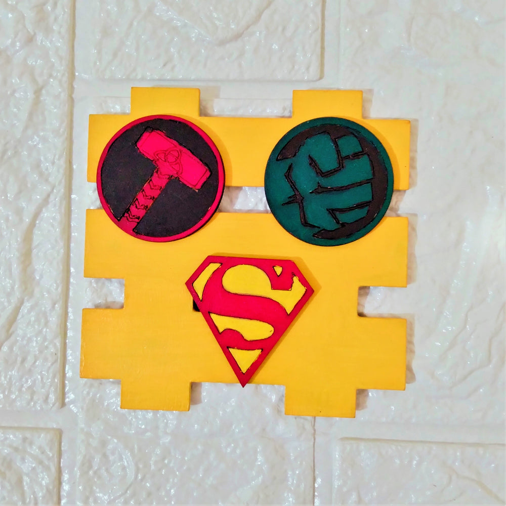 Super Heroes Type 1 Fridge Magnet