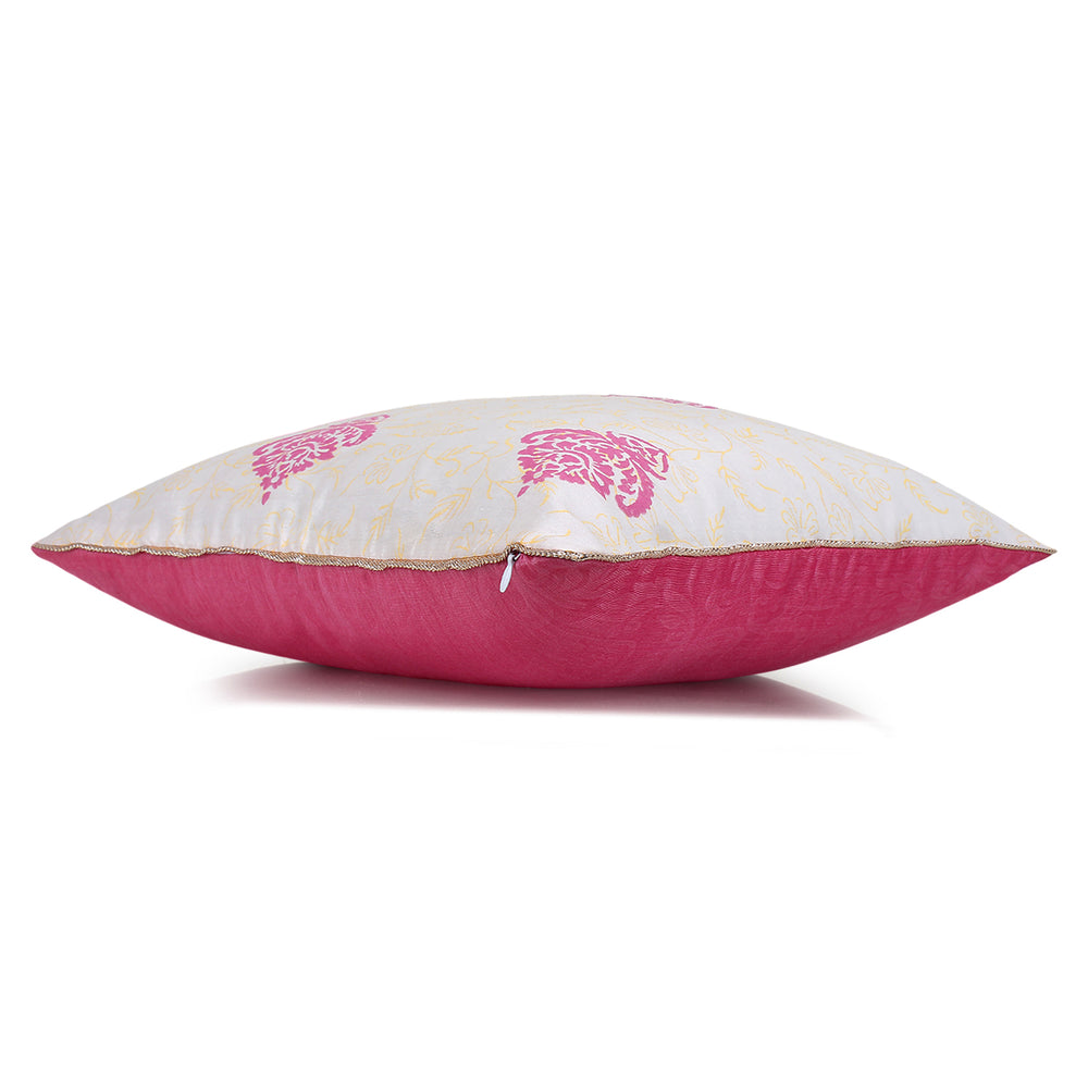 
                  
                    Ivory Pink Block Printed Reversible Cushion Cover (Set of 2pcs)
                  
                