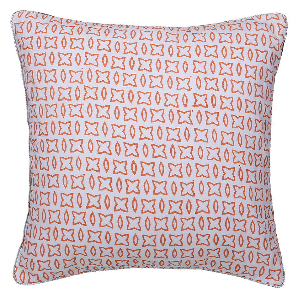 
                  
                    Green orange Block printed Reversible Cushion Cover (Set of 2 pcs)
                  
                