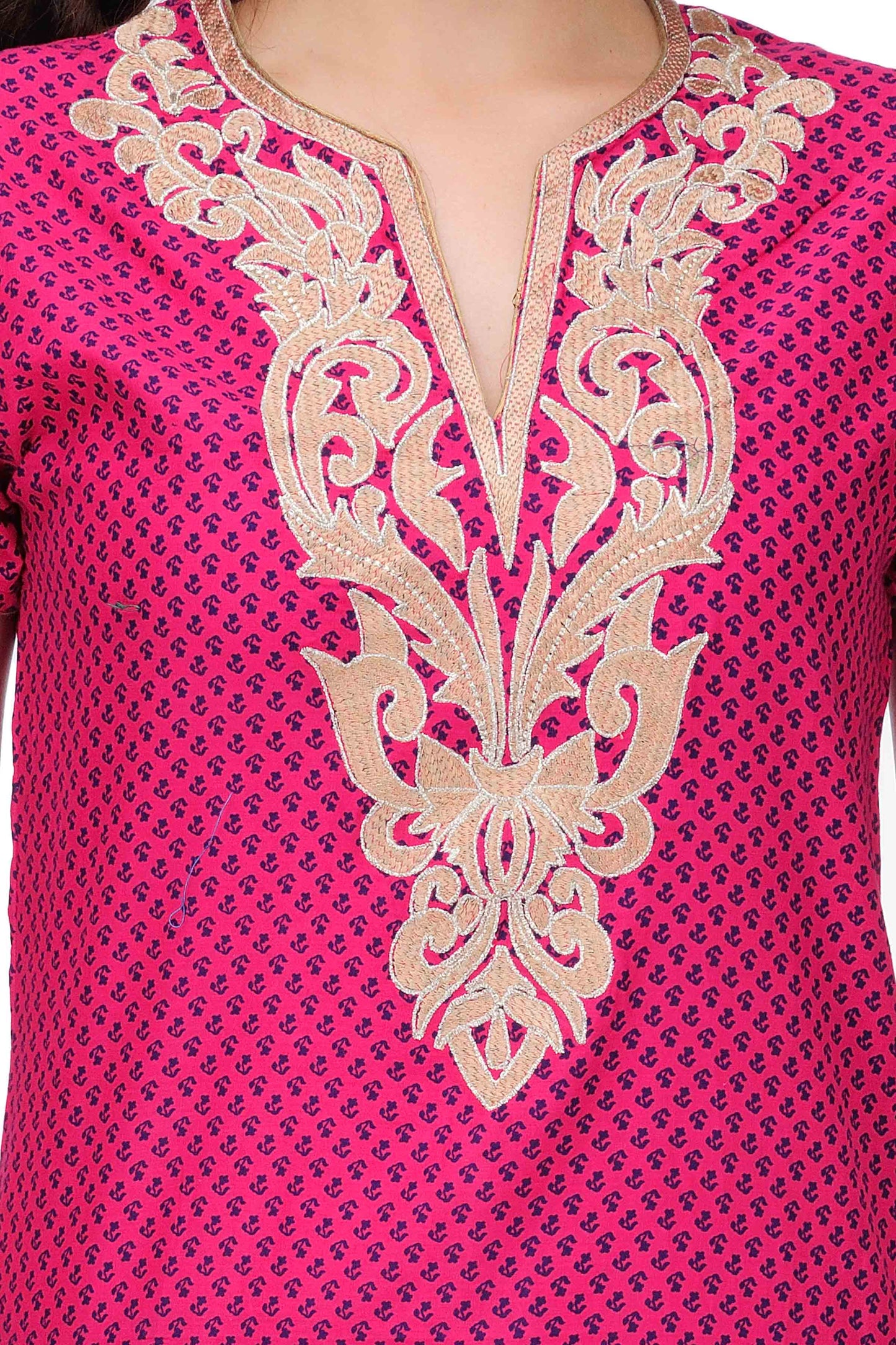 
                  
                    Pink Cotton Embroidery Kurta
                  
                
